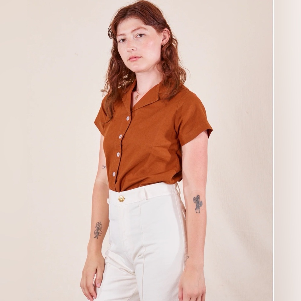 Big Bud Press Pantry Button Up - terracotta